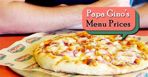 papa gios|papa gino's menu price list.